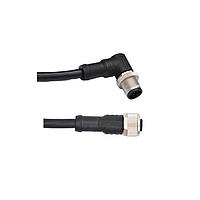 Amphenol LTW MSAP06FL-SAPMR-SB010 Sensor Cables / Actuator Cables M12 Circular Metric Connector, A Code, Plastic, 2A, 06 pins, Female Connector, Female Contact, Straight-to-Right Angle, Screw Thread, Overmolded Double Ended, Length 10000mm, IP68 / IP69K