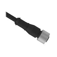 Banner Engineering BC-M12F5-22-1 Sensor Cables / Actuator Cables Cordset: Single Ended M12; 5-pin Straight Female Connector; 1 m (3.28 ft) 5x22 Black PVC Jacket; Nickel-Plated Brass Coupling Nut