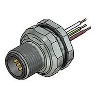 Amphenol CONEC 43-01014 Connectors 8P WIRE LEAD M12 BACK MNT PLUG