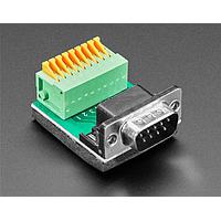 Adafruit 4512 Front Adapters DE-9 (DB-9) Male Plug to Terminal Spring Block Adapter