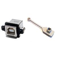 Amphenol Commercial Products MUSB-D111-31 USB Type B Connectors PRINTED CIRCUIT STACKED