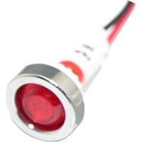 Mallory Sonalert FL1P-10NW-1-R110V Indicators LED RED 10MM NUT 110VAC/DC