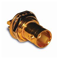 Amphenol RF 112806-75 PCB Connectors BNC BULKHEAD RECEP PCB MOUNT, 75 OHM