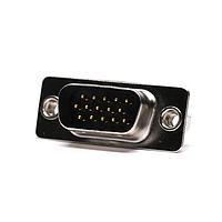 Kycon K86X-ED-15P-K High Density D-Sub Connectors HD15M VERT FRMD W/BSH