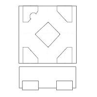 Semtech UCLAMP0554T.TNT ESD Suppressors 5V, 4-LINE, 7PF ESD