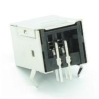 Kycon KUSBX-BS1N-B30 USB Type B Connectors B TYPE RECEPTACLE BLACK 30u GOLD