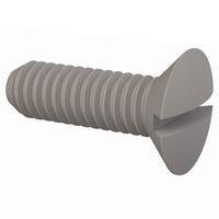 Essentra Components 50M025045L008 Slotted Countersunk 90 Slotted CSK Screw, M2.5 X .45 Thread, 8mm Lg