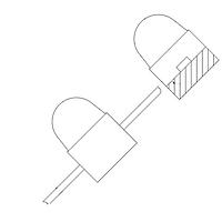 VCC 4307T7 Single Color LEDs Yellow 2.0V 10MA