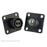 Eaton Souriau-Sunbank UTS08D2S Receptacles 2P SQ FLANGE SOCKET RECEPTACLE SIZE 8D