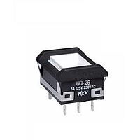 NKK Switches UB26NBKW01N Pushbutton Switches LOW PROFILE PSHBTTN PC AND SOLDER