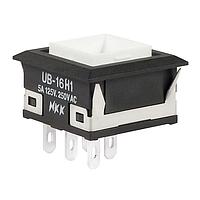 NKK Switches UB16KKW015C Pushbutton Switches SP ON-ON BRT RD AG
