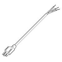 Volex 17513A 10 B1 No Receptacle Power Cord 14/3 SJO 6ft 5-15P ROJ