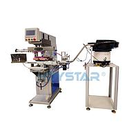 Hoystar GW-P2-C Automatic 2 Colors Bottle Caps Pad Printing Machine (7200PCS/Hr)