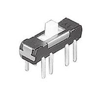 Nidec Components CL-SB-12C-11 Slide Switch slide , 1 pole 2 cont., side set., thru hole, silver contact, 2mm knob