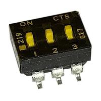 CTS Electronic Components 219-3MST DIP Switches SPST 3 switch sections