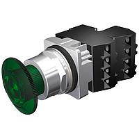 SIEMENS 52PR8HSGB Twist-to-Release PTR,CHROME,MTD,XF 240V LED,FULL GRN,2NC