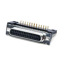 Amphenol CONEC 164A12349X D-Sub Connectors - Standard Density DSUB SOLDER PIN ANG 9.4mm PREC MCHND CNT