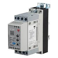 Carlo Gavazzi RSGD6025GGVX210C Motor Drives 3 phase soft starter for induction motors, Operating voltage (Ue): 220 - 600 Vac , Rated current (Ie): 25 Aac, Control voltage (Uc): 100 - 240 Vac/dc , DIN rail mount, Supply voltage (Us): 100 - 240 Vac/dc , 2-phase control, Class 10 overload, Modbus
