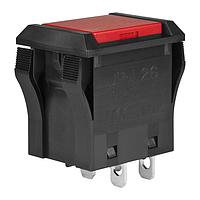NKK Switches JPL26B-C Pushbutton Switches DPST OFF-ON ALTERNAT TV8 RATED RED CAP