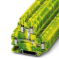 PHOENIX CONTACT 3044759 Ground Terminal Block UTTB 4-PE GRN/YELLOW DBL LEVEL