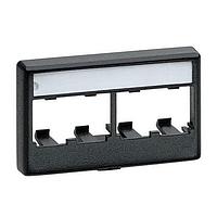 Panduit CFFPL4WH Furniture Faceplate Extender Furn FPlate 4 Port White