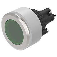 EAO K14-131.221081 Pushbutton Switches Illuminated pushbutton-Set flat lens green flat mom 1NC+1NO ST 24VAC/DC