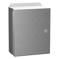 Hammond Manufacturing EJ10106S16 Junction Boxes N4X Eclipse Junior encl w/ panel - 10 x 10 x 6 - 316 SS