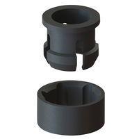 Essentra Components LEDCR-174 LED Mounting Clips and Rings LED Clip and Ring,Black,T-1-3/4 LED