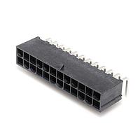 Molex 46991-1024 Shrouded Mini-Fit Jr LCP RA Hdr NoPeg 24ckt Tin