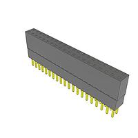 Samtec ESQ-120-23-G-D-LL Sockets Elevated Socket Strip, 0.100" Pitch