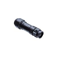 Amphenol LTW BB-02BMFA-QL8LNP Standard Circular Connector X-Lok, Standard Size, Plastic, 10A, 02 pins, Male Connector, Female Contact, Straight, Push Lock, Crimp, Field Installable without Pin, F8.0 - F10.0mm, IP68