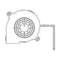 Sunon EF50151BX-1B00U-A99 DC Blower Blower, 50x50x15mm, 12VDC, 5.4CFM, 0.97"H2O, Ball, Wire, Auto Restart