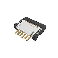 Amphenol FCI 59453-062110EDHLF Board Mount 0.50mm Flex Connectors, FPC/FFC Side Entry ZIF Connector, Surface Mount, 6 Positions, Top Contact, 0.50mm (0.020in) Pitch.