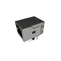 Adam Tech MTJ-88TUX1-FSD-VL5-M236Y-HT-TR Modular RJ45 1X1,TAB UP,1000M,WITH LED