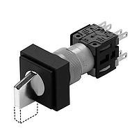 EAO 732F.401-00 Keylock Switches Keylock switch 3 positions mom-0-mom 2NC+2NO ST/PT 45 IP40 A