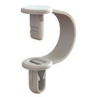 Essentra Components CH-2-10 Cable Hanger Cbl Hanger,Natural,5/8 in Max Hold