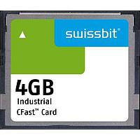 Swissbit SFCA004GH1AO4TO-C-DA-226-STD Memory Cards Industrial CFast Card, F-800, 4 GB, SLC Flash, 0C to +70C