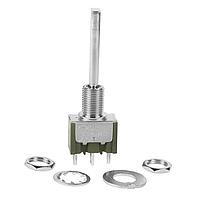 NKK Switches M2018E4S1W01 Toggle Switches (ON)OFF(ON).840 FLAT .35 BSHG SLDR LUG 6