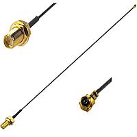 Taoglas CAB.628 RF Cable Assemblies CAB.628 IPEX MHFI(U.FL) to 95mm 1.13 cable to RP-SMA(F)BKST