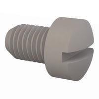 Essentra Components 012528F037 Machine Screw Fillister Slotted Screw, 1/4-28 Thread, 3/8 Lg