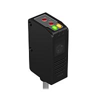 Banner Engineering Q26NXLPQ5 Photoelectric Sensors Q26 Series Clear Object Sensor; Range 0-0.8 m; Supply Voltage 12-30 V dc; Rating IP67; NPN Outputs; Coaxial Optics Visible Red LED; 150 mm (6 in) 4-pin M12 Pigtail QD