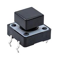 E-Switch TL1100F160Q6JBLK Tactile Switches TACT, 50mA 12VDC, SPST-NO Off-(On), Through Hole PC Pin