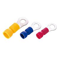 KS Terminals RVEB5-5 Brazed Seam Vinyl, Easy Entry Ring, 12-10 AWG, #10