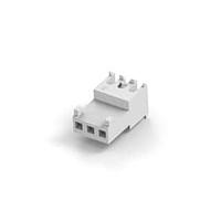 AMP Connectors - TE Connectivity 3-644563-3 Receptacle Housing FEED THRU W/TAB 3P white tin 24 AWG
