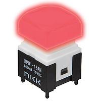 NKK Switches KP0115ANBKG03RGBP-3TJB Sealed Non Tactile 11.6mm Red/Green 17.4mm cap