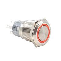 E-Switch PV4F2B0SS-3R4 Anti-Vandal 2A 24VDC 1P On(On) RGB 12V 19mm