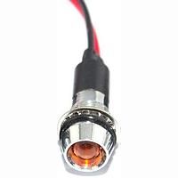 Mallory Sonalert FL1M-12CW-1-Y12V Indicators LED YEL 12MM NUT 12VAC/DC