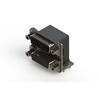EDAC 663-015-664-036 Dual Port D-Sub Connectors Right-angle Dual Port D-Sub Connector