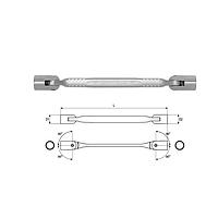 Yato YT-4964 Double flexible socket wrench 14x15mm