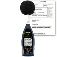 PCE 432-ICA Data Logging Sound Level Meter (22~136db (A); ISO Calibration Certificate)
